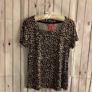 LEOPARD PRINT WOMENS TOP